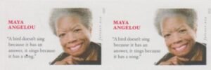 US 4979a Modern Imperf Maya Angelou Pair
