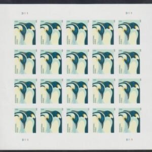 US 4989a Modern Imperf Emperor Penguins Sheet