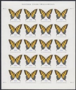 US 4999a Modern Imperf Tiger Swallowtail Sheet