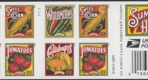 US 5004-7d Modern Imperf Summer Harvest Booklet