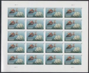 US 5008a Modern Imperf Coast Guard Sheet