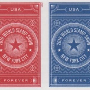 US 5010-11b Modern Imperf World Stamp Show 2016 Pair