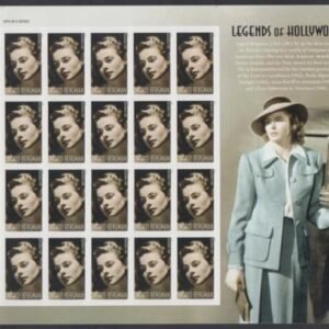 US 5012a Modern Imperf Ingrid Bergman Sheet
