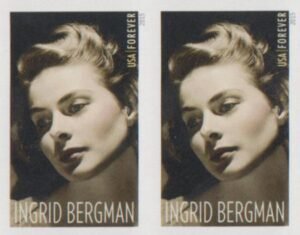 US 5012a Modern Imperf Ingrid Bergman Pair