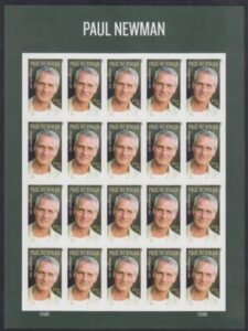 US 5020a Modern Imperf Paul Newman Sheet