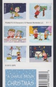 US 5021-30d Modern Imperf Peanuts Xmas Booklet