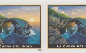 US 5040a Modern Imperf La Cueva Del Indio Pair