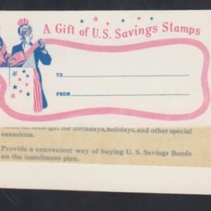 US S6a Saving Stamps - Booklet Covers + Interleaving Only
