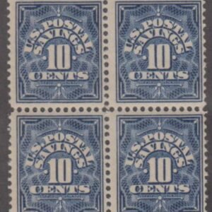 US PS4 Saving Stamp F - VF NH Block of 4, 3 mm Spacing cv $42.50+
