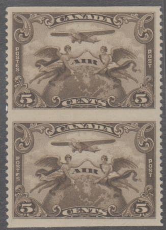 INV-18813itExt_f5ffb595-1e3c-447e-88de-88e6a8f66afc Canada C1c XF Mint LH Vertical Imperf Pair cv $225