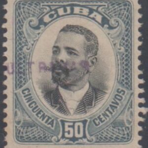 Cuba 238 VF No Gum "Ultramar" Receiving Gov't Specimen Overprint