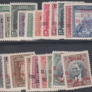 Turkey 705 - 726 1930 Railroad Inauguration Set - Fresh! cv $1,200