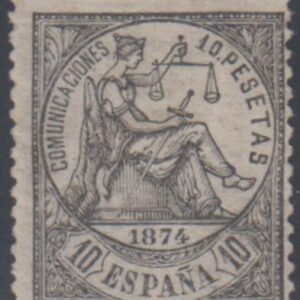 Spain 310 Fine Hinged Mint Rarity - Roumet Cert. cv $3,200