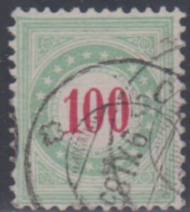 Switzerland J19c Used VF Normal Frame - Rare! cv $1,400