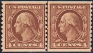 US 495 Washington / Franklin F - VF Mint NH Fresh Line Pair cv $160