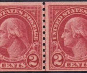 US 599a Just Fine Mint NH Fresh Line Pair cv $1,150