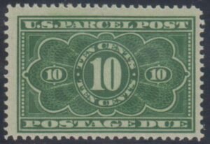 US JQ4 Parcel Post Fine Mint NH Pristine cv $290