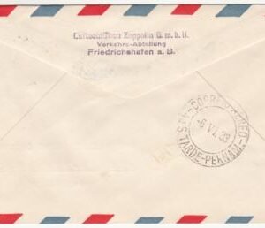 Germany 1933 2nd South American Flight , C36, On Board Cancel