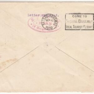 Liechtenstein 1930 Bremen Catapult Flight Cover to Bahamas