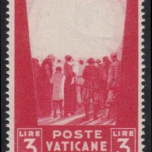 Vatican 1945 100a F-VF NH Error - Missing Jesus