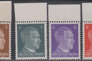 WWII Propaganda Stamps Mi 23-26 VF - XF Mint NH - Propaganda Forgery - Pieles Cert cv $575