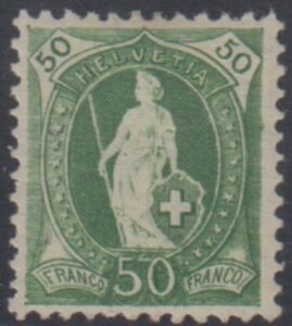Switzerland 109a VF - XF Mint LH White Paper Perf 11 1/2 x 12 cv $77.50