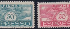 Fiume E2 - 3 Fine - VF Mint NH - Beautiful Designs - cv $125