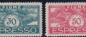 Fiume E2 - 3 VF - XF Mint NH - Beautiful Designs - cv $125