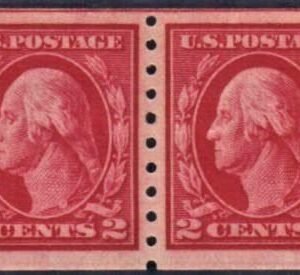 US 413 Washington / Franklin XF Mint Hinged Pair cv as 90 $190