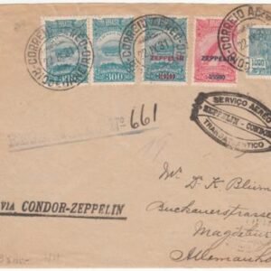 Brazil 1931 2nd South American Zeppelin Flight Cover to Germany, S.130C