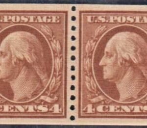 US 457 Washington / Franklin XF Mint NH Pair - PF Cert cv $225