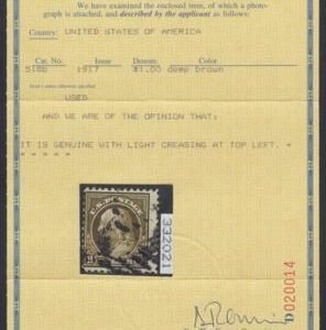 US 518b Washington / Franklin Ave Used PF Cert cv $1,250