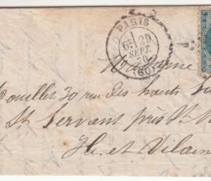 France Ballon Monte Le "Non denomme No.l"  Paris to Ille-et-Vilaine