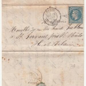 France Ballon Monte Le "Non denomme No.l"  Paris to Ille-et-Vilaine