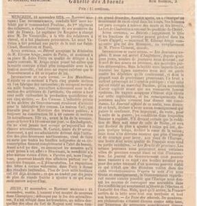 France Ballon Monte: Le "Ville d'Orleans" Superb Gazette de absents, Paris to Nantes