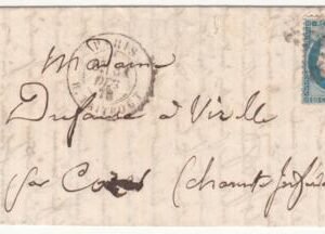 France Ballon Monte: Le "Newton"  Paris cancel, Angoulene backstamp
