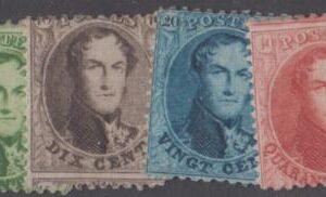 Belgium 13 - 16 Ave - F Hinged Original Gum, Bright Colors cv $672