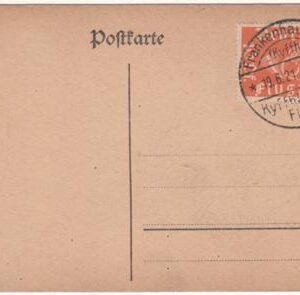 Germany 1921 Card with 10pf Air, Glider Meet Cancel