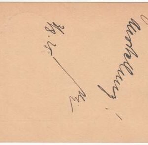 Germany 1925 15pf Printed Airmail Postal Card from Hamburg