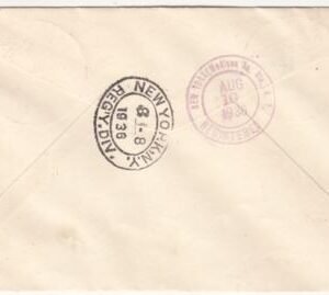 Germany 1936 Hindenburg 6th NA Flight Cover with B82-B89