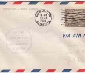 Canada 1930 First Flight with CL49 , Edmonton - Ft. McMurray