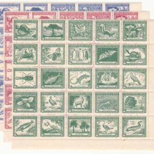 Chile 1948 254a, 255a & C124a Fauna & Flora, NH, Penguin, Bird, Butterfly