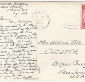 Mexico 1936 1936 B&W PPC of bullfighting, Signed by Salvador Dali