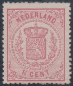 Netherlands 20b Fine Mint Hinged Perf 14' cv $175