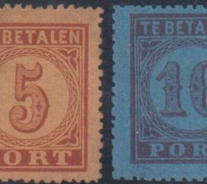 Netherlands J1 - 2 F - VF Mint LH OG, Fresh cv $222.50