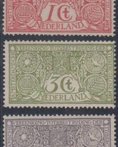 Netherlands B1 - B3 F - VF Mint NH Pristine OG NH - Scarce! cv $475