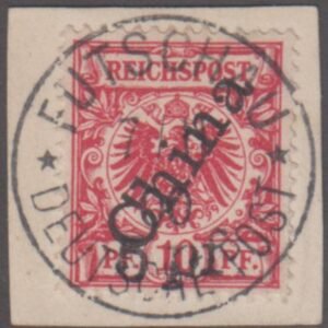 German Offices in China 16 XF Used Foochow - Signed Kosack on Piece cv $800