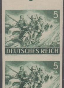 Germany B220 VF Mint NH Margin Imperf Pair cv $585