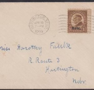 US 670 First Day Cover Harington, NE on F - VF Small Size FDC - cv $400
