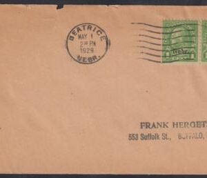 US 669 - 672 First Day Cover - Beatrice of O'Dell, NE on F. Herget Envelopes